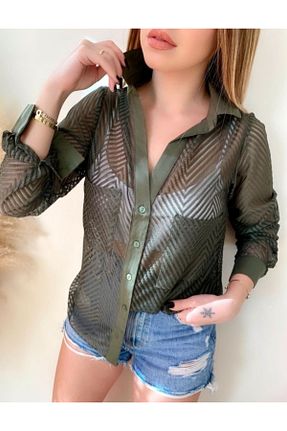 پیراهن سبز زنانه رگولار rengamoda - کد 244295984