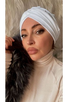 کلاه شنای حجاب سفید زنانه Nilbutik - کد 244901154