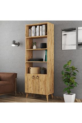 قفسه کتاب قهوه ای 180 سانتی متر FERNISO - کد 246513035