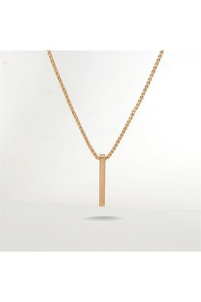 گردنبند استیل ( فولاد ) طلائی زنانه استیل (فولاد) Yoro - کد 68432944