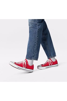 کفش اسنیکر قرمز زنانه بند دار Converse - کد 80765820