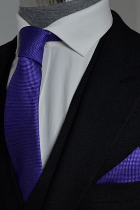 کراوات بنفش مردانه میکروفیبر Genel Markalar - کد 246444438