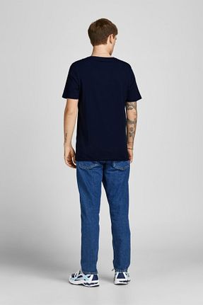 تیشرت سرمه ای مردانه اسلیم فیت Jack & Jones - کد 247920198