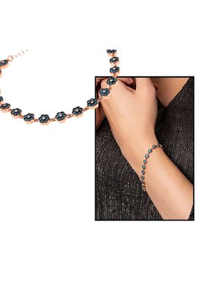 دستبند نقره آبی زنانه 925 عیار Genel Markalar - کد 269516775