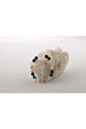 دستبند جواهر رنگی زنانه سنگ طبیعی OSMANLI DEĞERLİ TAŞ - کد 216649362