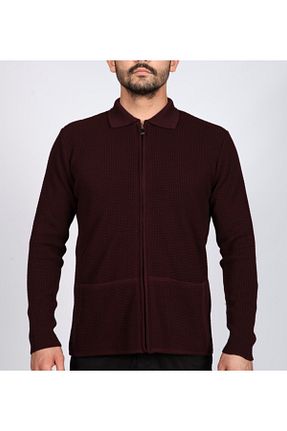 رویه سایز بزرگ زرشکی مردانه پشمی BOSMENTI - کد 250345065