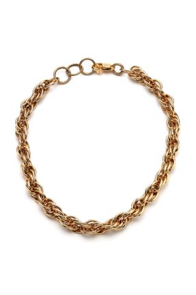 گردنبند جواهر طلائی زنانه برنز کد 248212703