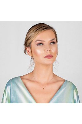 گردنبند نقره صورتی زنانه 925 عیار Genel Markalar - کد 369640855