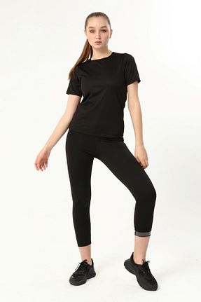ست بالاتنه و پائین تنه مشکی زنانه بافتنی Norcia Sports - کد 248485237