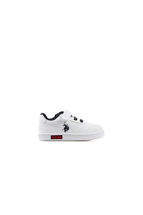 کفش اسنیکر سفید بچه گانه بند دار U.S. Polo Assn. - کد 248730908