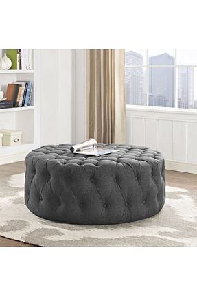 پوف و نیمکت طوسی 100 x 100 DeccoStil - کد 249555161