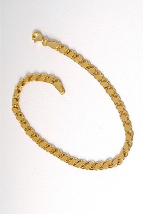 دستبند طلا زرد زنانه 8 عیار aytekgold - کد 249920739