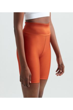 ساق شلواری نارنجی زنانه پلی آمید بافت اسلیم فیت فاق بلند کد 250138049