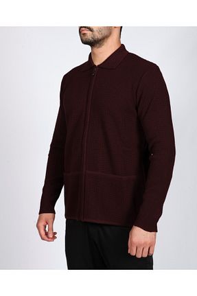 رویه سایز بزرگ زرشکی مردانه پشمی BOSMENTI - کد 250345065