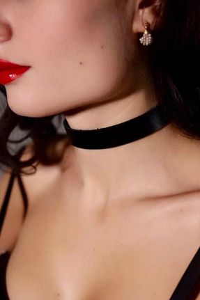 چوکر مشکی چرم مصنوعی Sweet Demon - کد 250348554