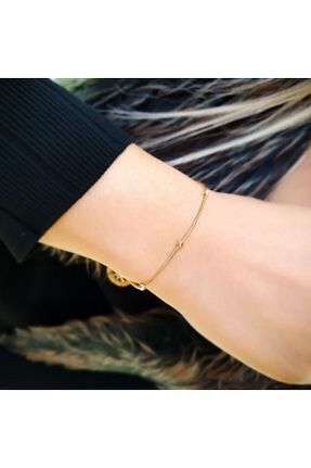 دستبند طلا زرد زنانه 14 عیار EnginGold - کد 248344896