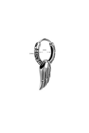گوشواره استیل (فولاد) طوسی مردانه استیل ضد زنگ northstarshop - کد 248561288