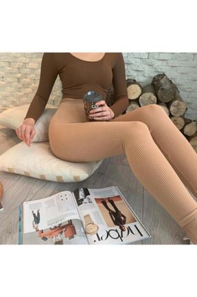 ساق شلواری سرمه ای زنانه بافت پلی استر فاق بلند کد 249675292