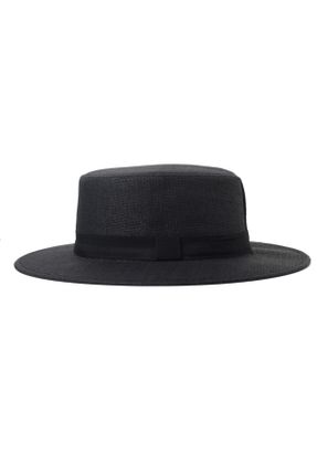 کلاه مشکی زنانه حصیری کد 250717320