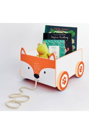 قفسه کتاب کودک نارنجی چوب 32 cm کد 249094238