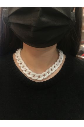 گردنبند جواهر سفید زنانه کد 251119588