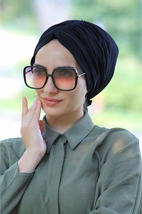 کلاه شنای حجاب مشکی زنانه Amisos Bone Şal Hazır Tesettür Giyim - کد 281462826