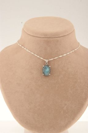 گردنبند جواهر متالیک زنانه سنگ طبیعی OSMANLI DOĞAL TAŞ - کد 196322456