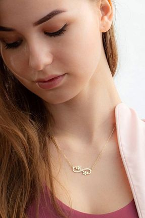 گردنبند نقره رنگی زنانه 925 عیار MidyatMelekSilver - کد 250825250