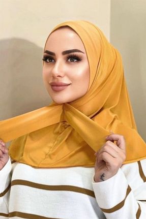 کلاه شنای حجاب زرد زنانه Amisos Bone Şal Hazır Tesettür Giyim - کد 252024644