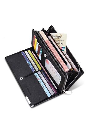 کیف پول نارنجی مردانه ابعاد کوچک Laorentou - کد 41002226
