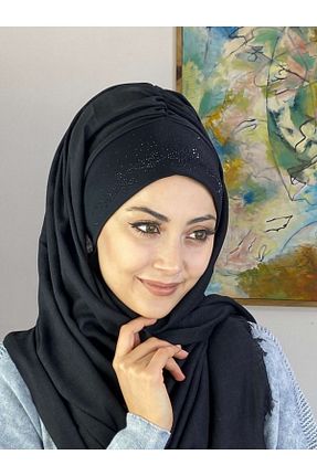 شال مشکی زنانه BUTİKAMBAR - کد 251832410