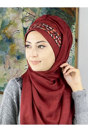 شال سفید زنانه BUTİKAMBAR - کد 251834068