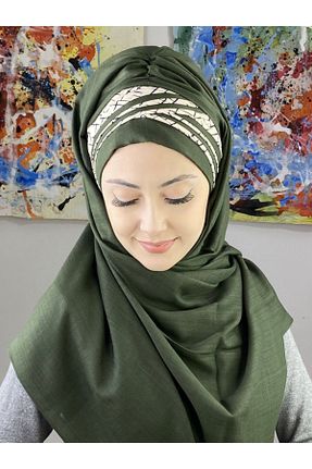 شال خاکی زنانه پلی استر Genel Markalar - کد 251846361