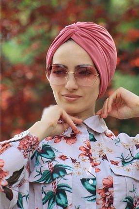 کلاه شنای حجاب صورتی زنانه Amisos Bone Şal Hazır Tesettür Giyim - کد 252024851