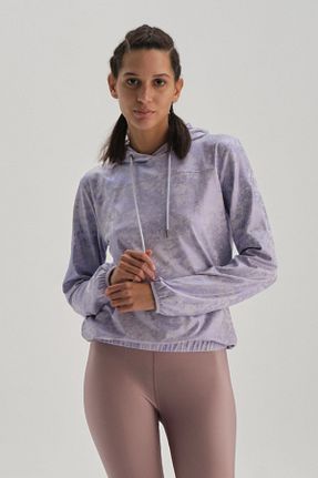 سوئیشرت بنفش زنانه ساده Dagi - کد 252416339