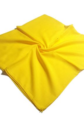 روسری زرد پنبه (نخی) 100 x 100 کد 66017178