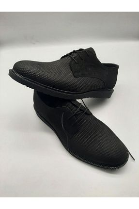 کفش کلاسیک مشکی مردانه چرم خالص Adel - کد 255113169