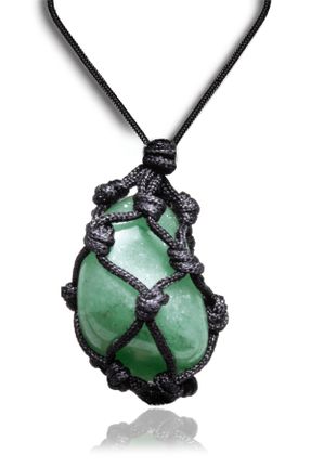 گردنبند جواهر سبز زنانه سنگی کد 255287590