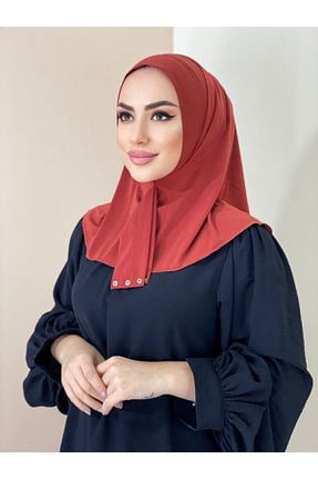 شال نارنجی زنانه پنبه ای Helya - کد 255681182
