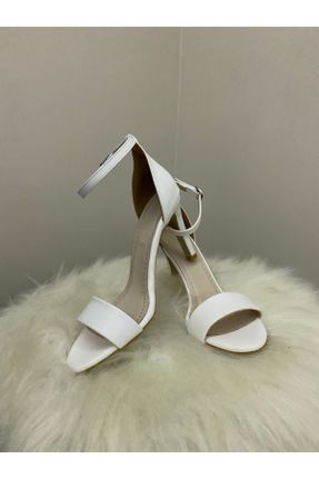 کفش مجلسی سفید زنانه چرم مصنوعی پاشنه متوسط ( 5 - 9 cm ) پاشنه نازک کد 253686189