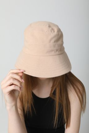 کلاه سفید زنانه پنبه (نخی) کد 253812000
