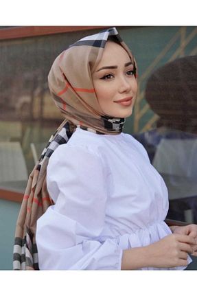 شال سفید زنانه ابریشم کد 255190912