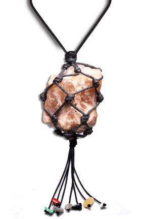 گردنبند جواهر مشکی زنانه سنگی کد 255670011