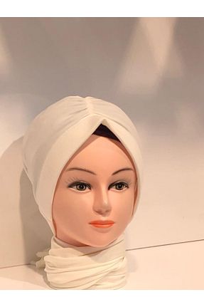 روسری نباتی پنبه ای ŞURA ŞAL - کد 69300772