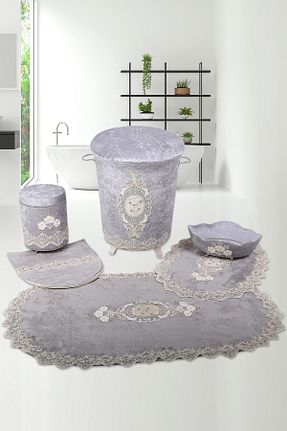 پادری حمام طوسی زیره ضد لغزش Bonny Home - کد 70014759