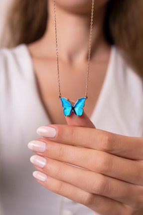 گردنبند نقره صورتی زنانه 925 عیار Violansia - کد 203977629