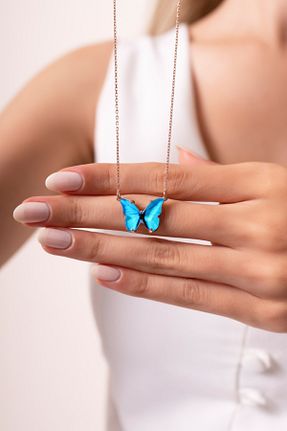 گردنبند نقره صورتی زنانه 925 عیار Violansia - کد 203977629