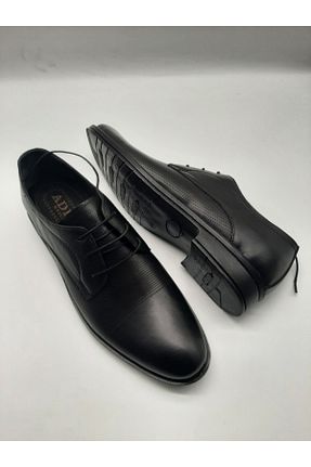کفش کلاسیک مشکی مردانه چرم خالص Adel - کد 255110862
