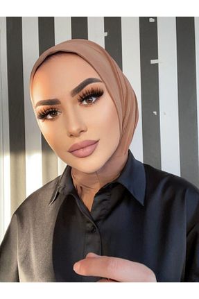 شال صورتی زنانه پنبه ای Helya - کد 255186317