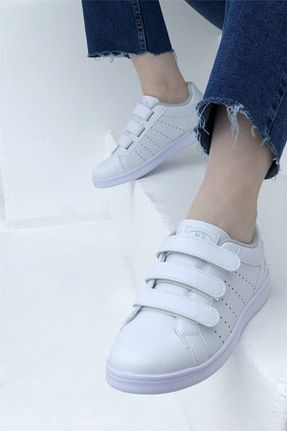 کفش پیاده روی سفید زنانه میکروفیبر MP - کد 255814164